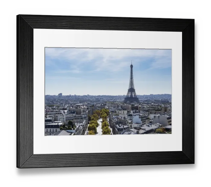 Framed Print : View of the Eiffel Tower in Paris, France, Europe Framed Print : View of the Eiffel Tower in Paris, France, Europe