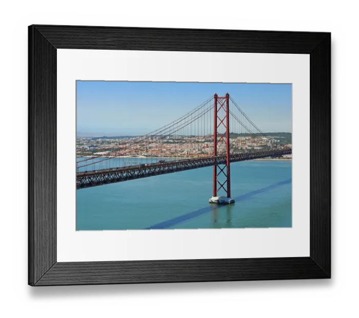 Framed Print : Bridge of April 25th, Ponte 25 de Abril over the river Tejo Framed Print : Bridge of April 25th, Ponte 25 de Abril over the river Tejo
