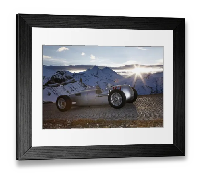 Framed Print : Grossglockner Grand Prix 2017, Auto Union mountain car type C / D from 1938