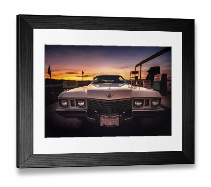 Framed Print : Cadillac, road cruiser, limousine