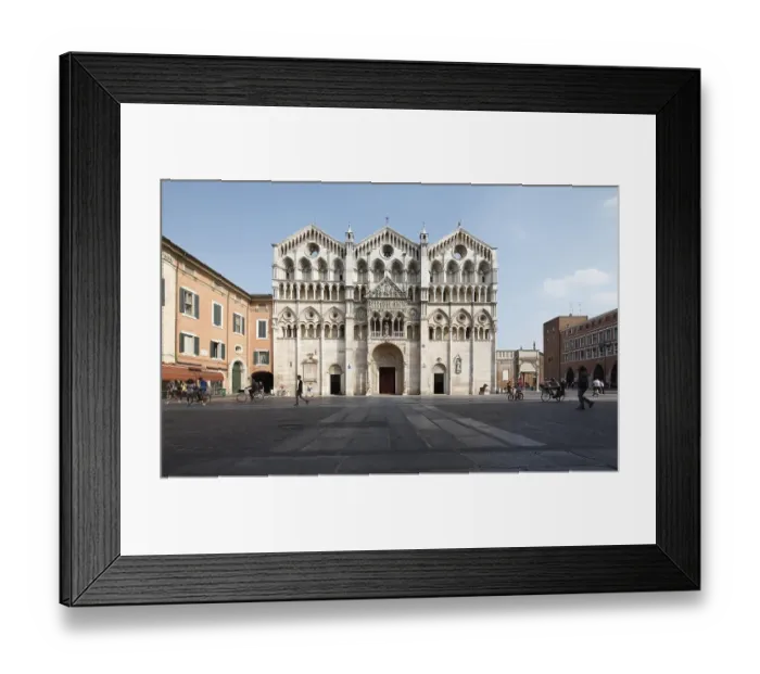 Framed Print : Ferrara Cathedral, Piazza della Cattedrale