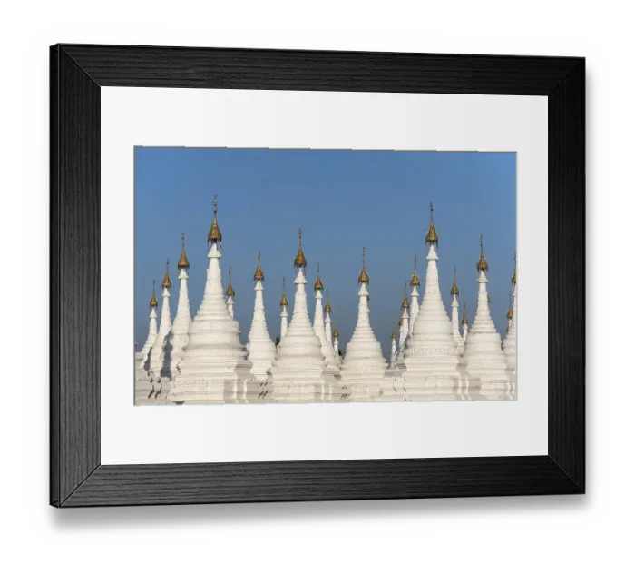 Framed Print : Stupas of Sandamuni or Sanda Muni Pagoda