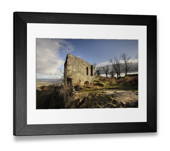 Framed Print : Castle ruins on Maegdeberg Mountain