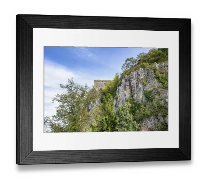 Framed Print : Rock formation of volcanic phonolite on the Hohentwiel