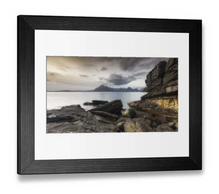 Framed Print : Evening atmosphere on the coast near Elgol