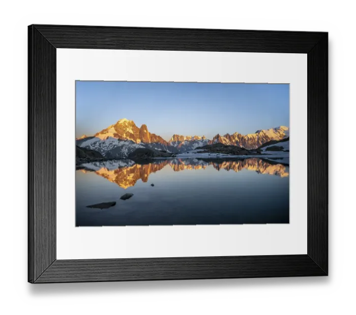 Framed Print : Evening mood, mountain landscape at sunset Framed Print : Evening mood, mountain landscape at sunset