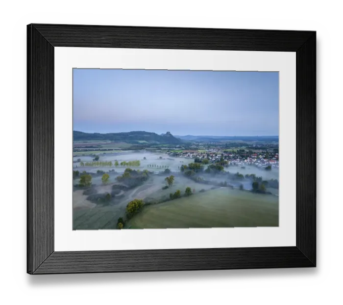 Framed Print : Aerial view of the Hausener Aachried Framed Print : Aerial view of the Hausener Aachried