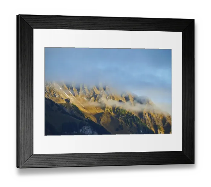Framed Print : Mountains in early fall at Hochalpenstrasse Framed Print : Mountains in early fall at Hochalpenstrasse