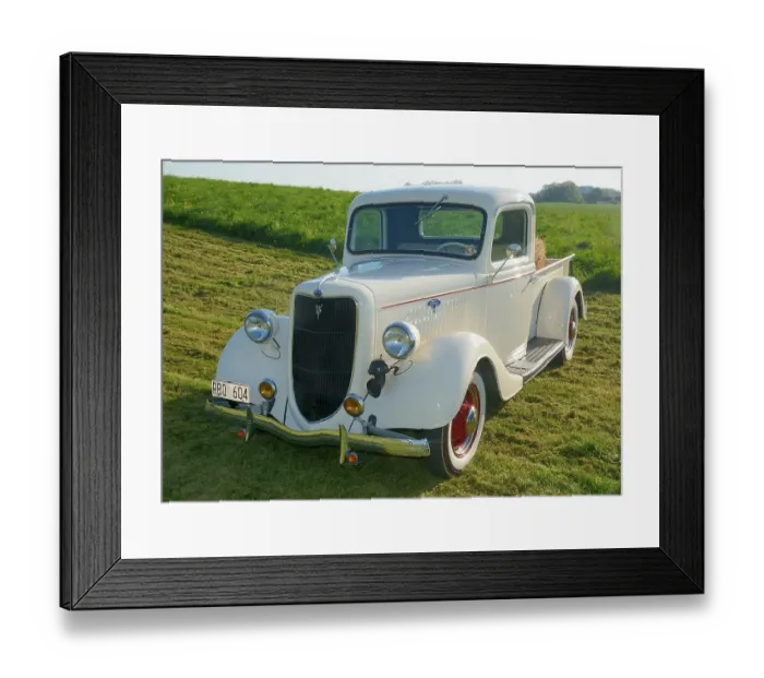 Framed Print : Vintage car Ford Pick-up, built in 1935 Framed Print : Vintage car Ford Pick-up, built in 1935