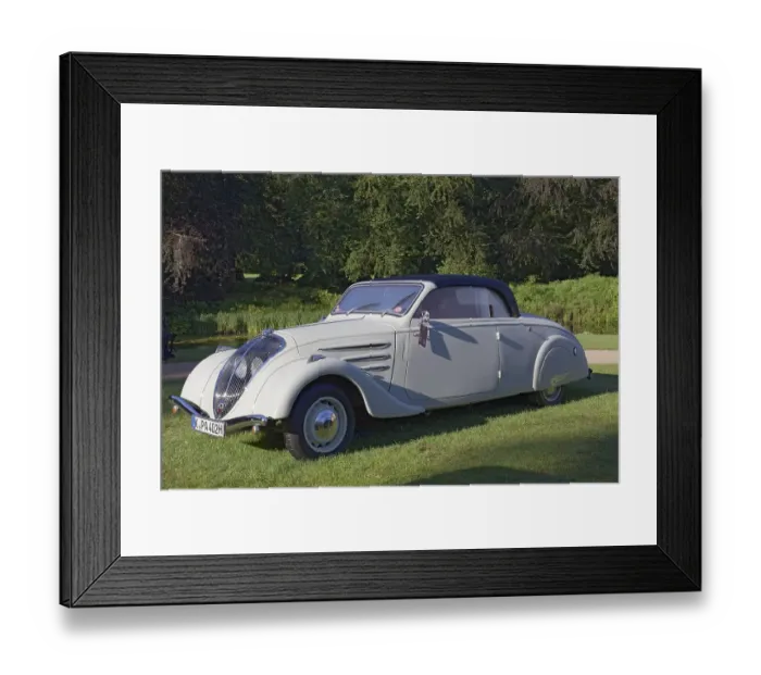 Framed Print : Peugeot 402 Eclipse, Cabriolet from 1940 Framed Print : Peugeot 402 Eclipse, Cabriolet from 1940