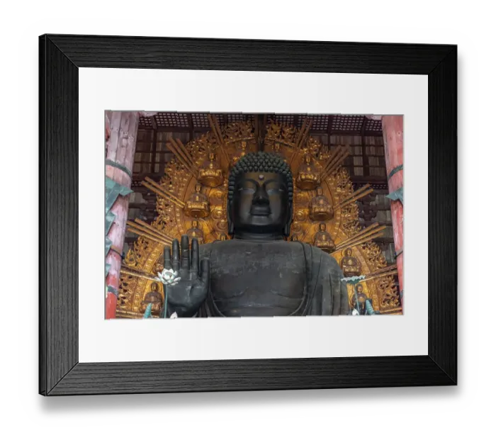 Framed Print : Big Buddha Statue in Todaiji Temple