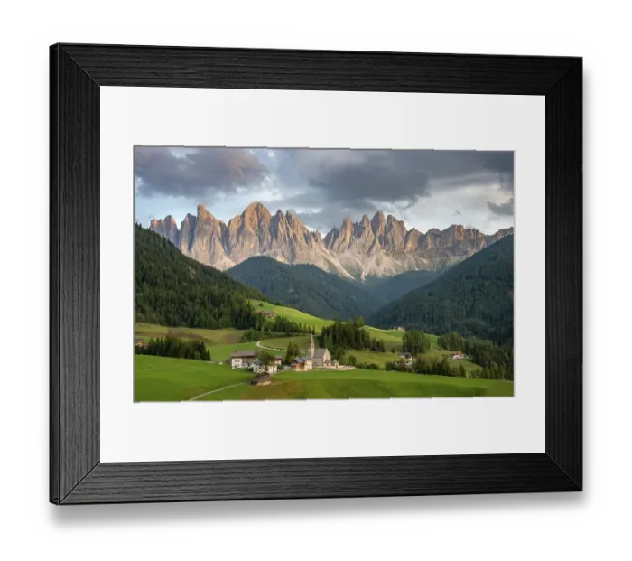 Framed Print : Church St. Magdalena, Villnoesstal