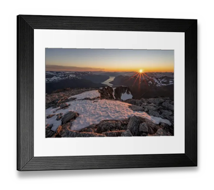 Framed Print : View of mountains and fjord Faleidfjorden Framed Print : View of mountains and fjord Faleidfjorden