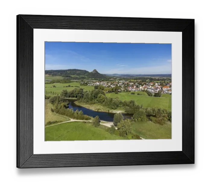 Framed Print : The Radolfzeller Aach with the village of Hausen an der Aach Framed Print : The Radolfzeller Aach with the village of Hausen an der Aach