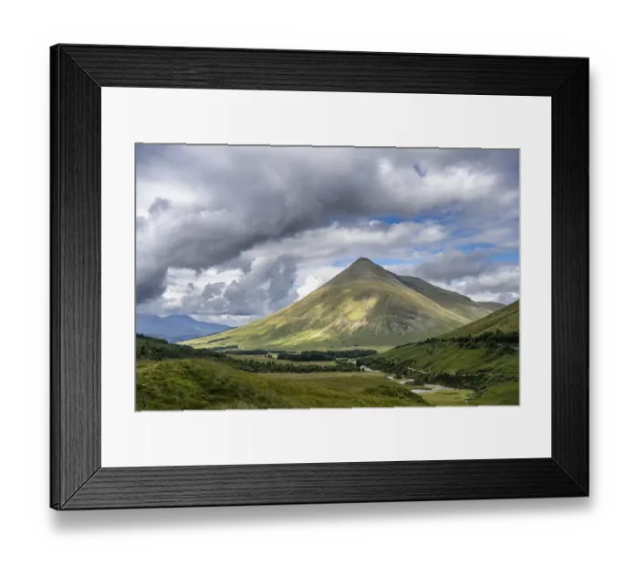 Framed Print : The 1076 metre high Beinn Dorain mountain in the West Highlands