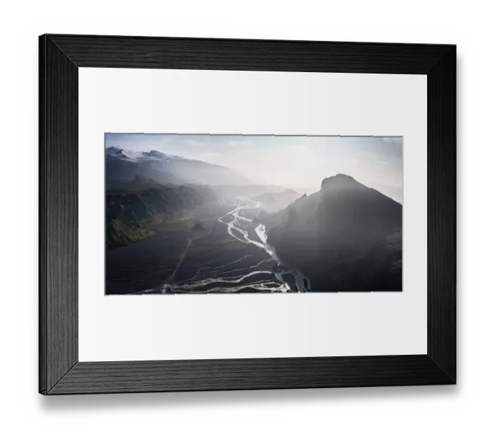 Framed Print : Mount Valahnjukur and glacier Eyjafjallajoekull