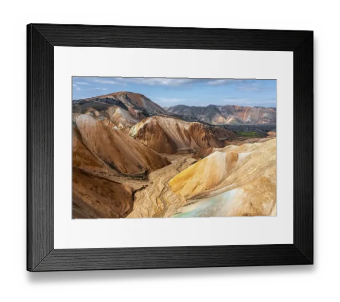 Framed Print : Aerial view, Landscape panorama