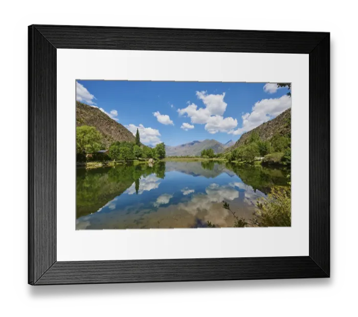 Framed Print : Lake Panta de la Torrassa in the mountains