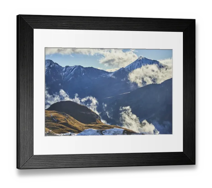 Framed Print : Clouds in the Mountains at Hochalpenstrasse Framed Print : Clouds in the Mountains at Hochalpenstrasse