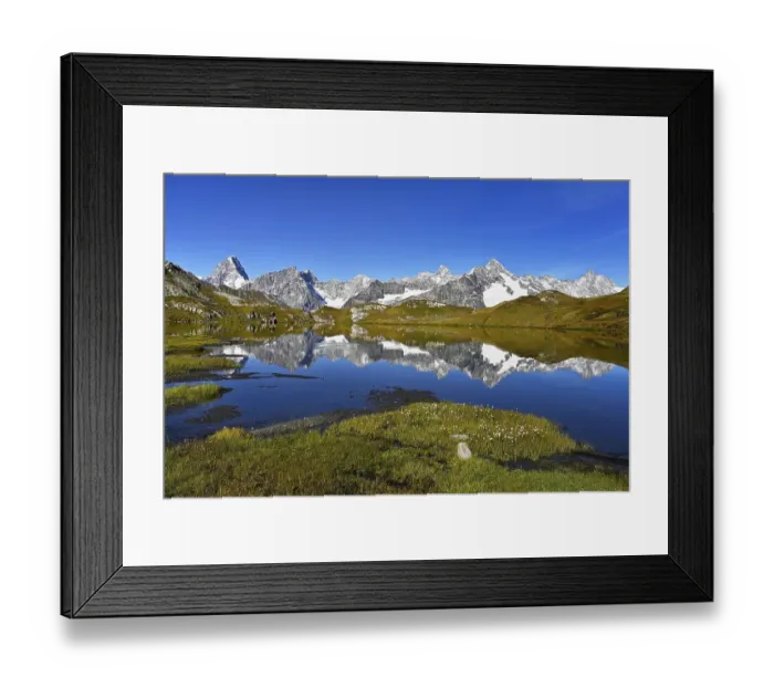 Framed Print : Grand Jorass, Aiguille du Talefre