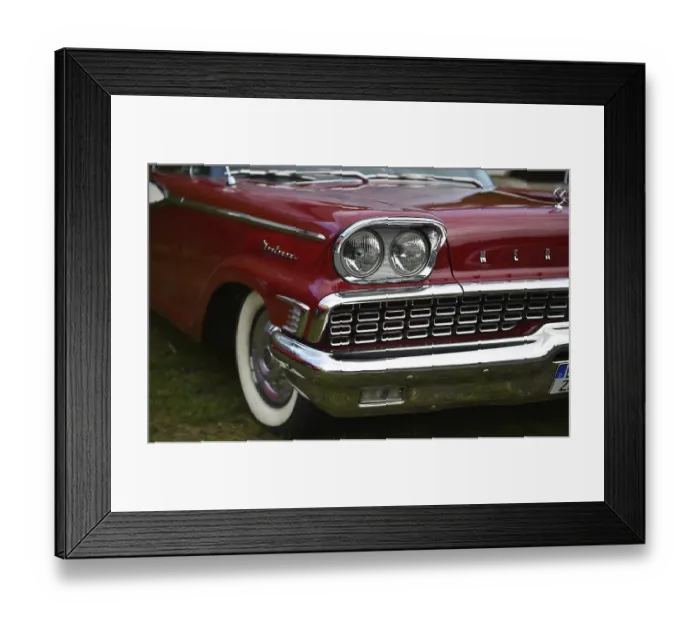 Framed Print : Mercury Monterey, 1959, at a classic car meeting in Buesum