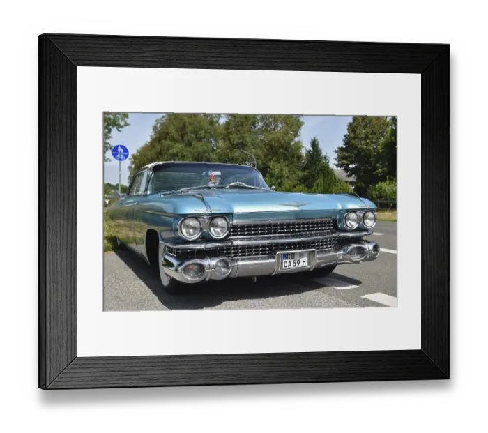 Framed Print : US-Car, Classic Car, Cadillac Sedan Series 62 Flattop