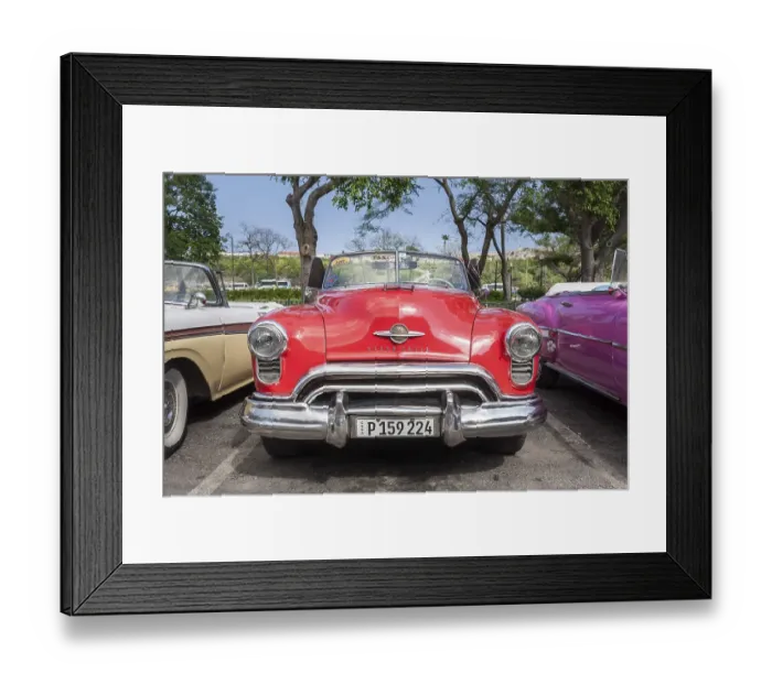 Framed Print : US Classic Car, Car, Havana, Cuba, Central America