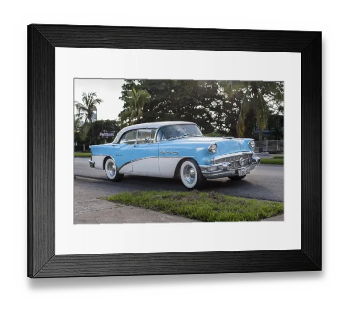 Framed Print : US classic car, car, Cienfuegos