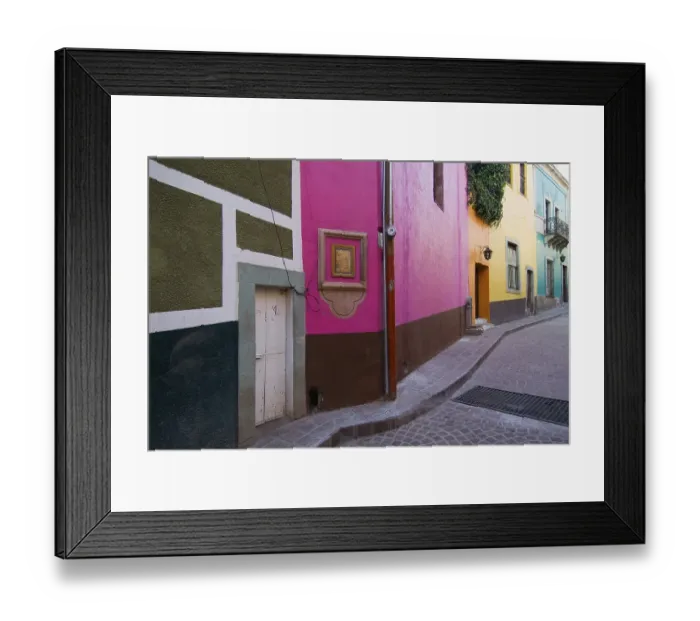 Framed Print : Colourfully painted houses, historic town of Guanajuato Framed Print : Colourfully painted houses, historic town of Guanajuato