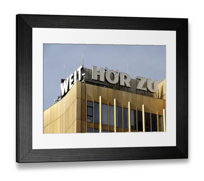 Framed Print : Rooftop view of the Axel-Springer Building in Rudi Dutschke Strasse Framed Print : Rooftop view of the Axel-Springer Building in Rudi Dutschke Strasse