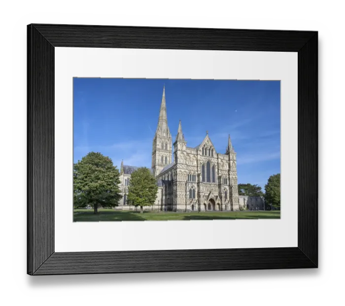 Framed Print : The west facade, screen facade with the 123 m high