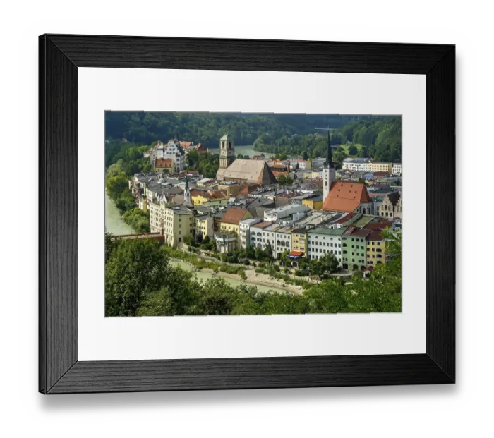 Framed Print : Townscape of Wasserburg am Inn Framed Print : Townscape of Wasserburg am Inn
