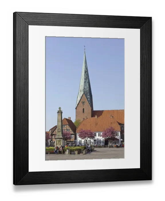 Framed Print : Market square and St. Michaelis Church Framed Print : Market square and St. Michaelis Church