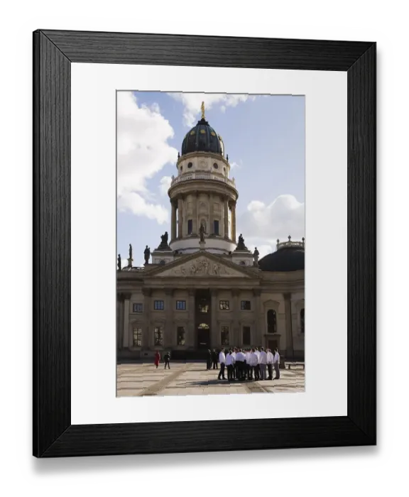 Framed Print : The Deutscher Dom (German Cathedral) on Gendarmenmarkt Square in Berlin