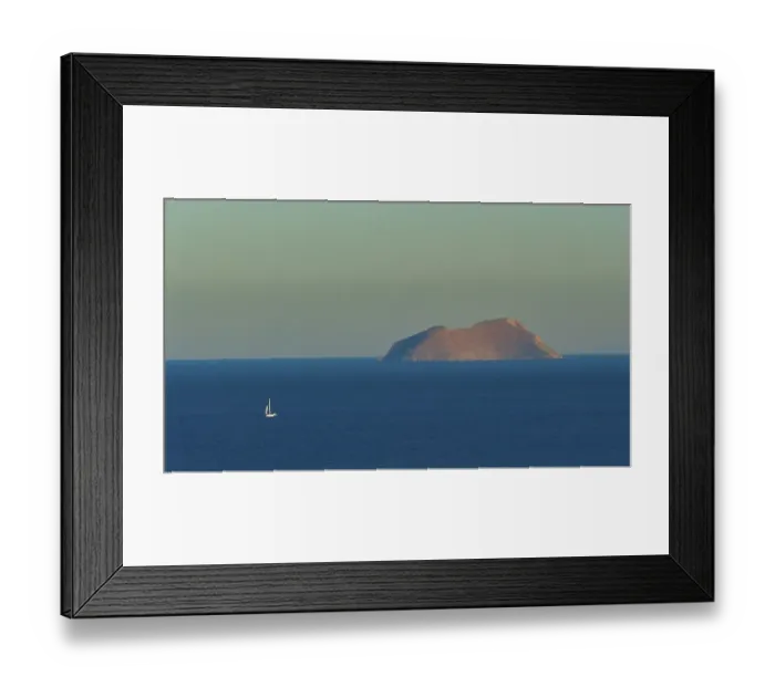 Framed Print : Pontikonisi islet, light and shadow Framed Print : Pontikonisi islet, light and shadow