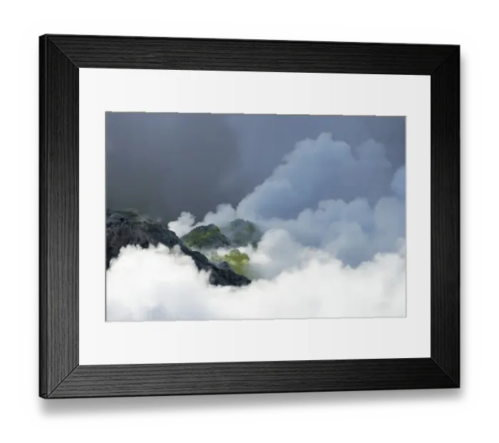 Framed Print : Fumaroles, geothermal active region