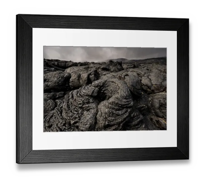 Framed Print : Petrified lava, volcanic rock in bizarre shapes Framed Print : Petrified lava, volcanic rock in bizarre shapes