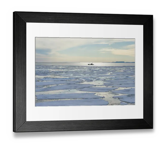Framed Print : Pack ice, Arctic, Svalbard, Norway, Europe