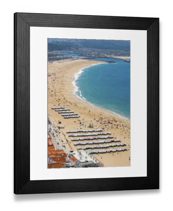 Framed Print : Nazare beach, Estremadura and Ribatejo Framed Print : Nazare beach, Estremadura and Ribatejo