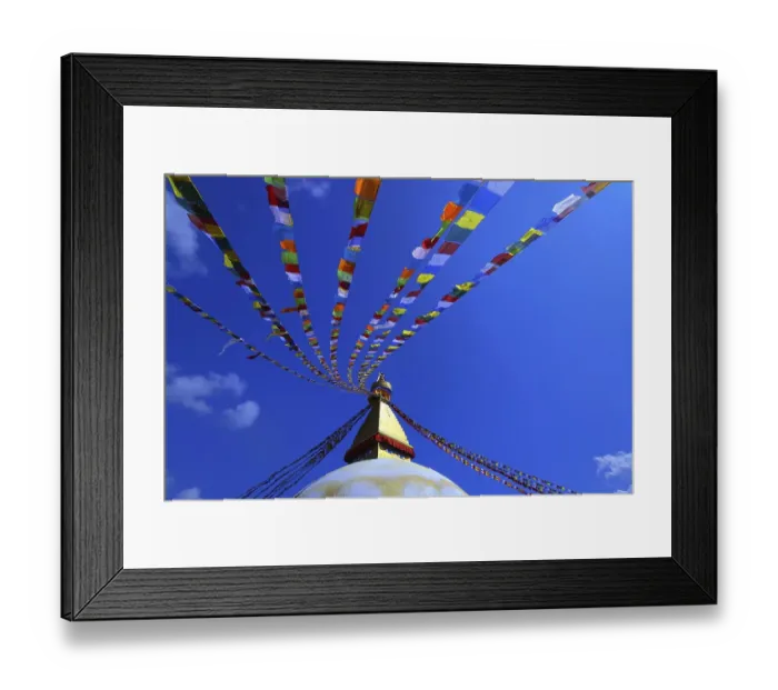 Framed Print : Nepal, Himalaya, Kathmandu, Bodnath Stupa