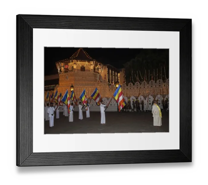 Framed Print : Flag bearers, Esala Perahera Buddhist festival Framed Print : Flag bearers, Esala Perahera Buddhist festival