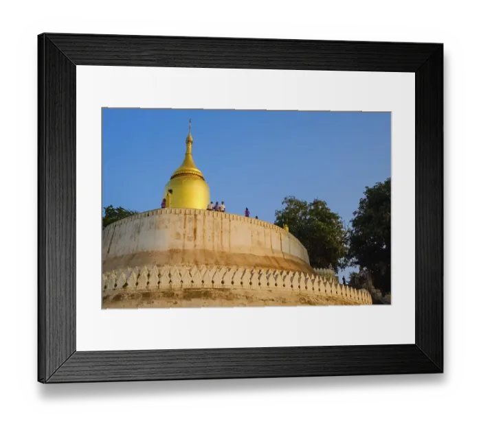 Framed Print : Bupaya Pagoda, Old Bagan, Mandalay Division