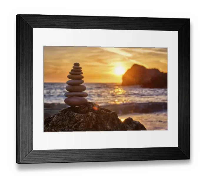 Framed Print : Concept of balance and harmony