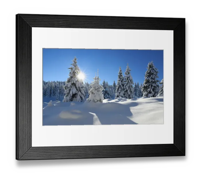 Framed Print : Snow-covered untouched winter landscape Framed Print : Snow-covered untouched winter landscape