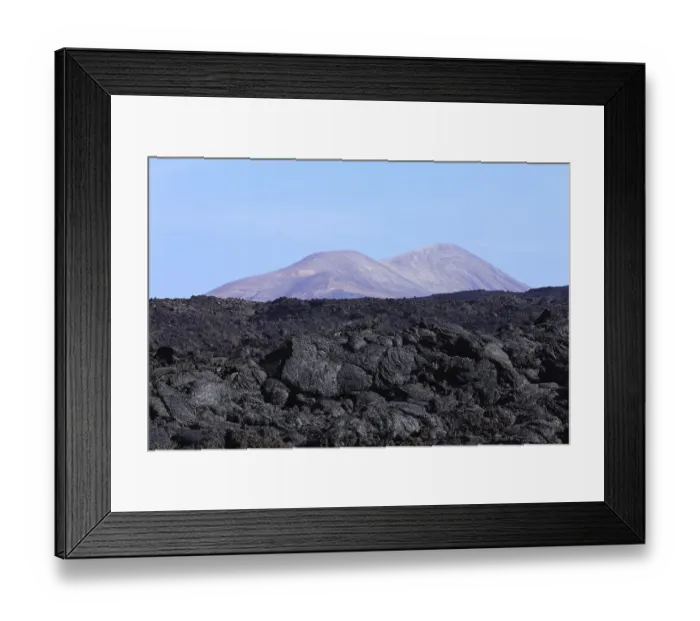 Framed Print : Sea of lava in Timanfaya National Park