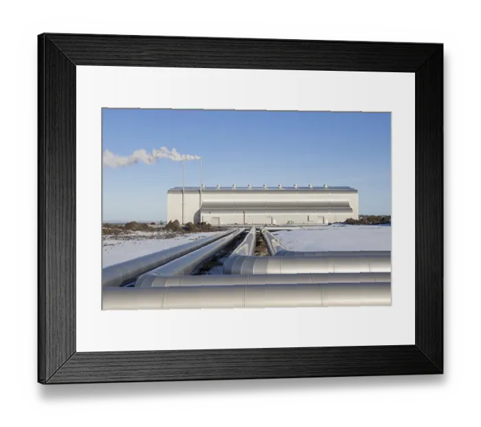 Framed Print : Reykjanes Geothermal Power Plant