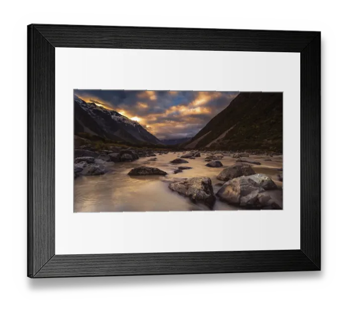 Framed Print : Hooker Valley, Hookey Valley Track