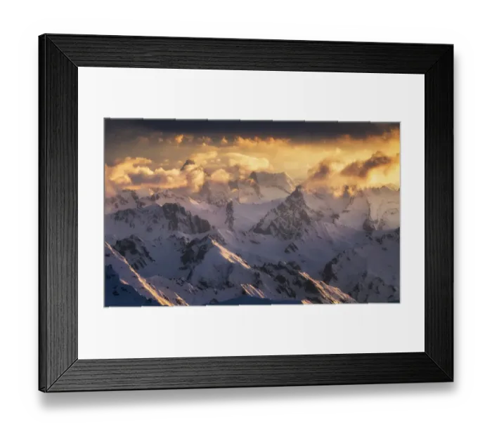 Framed Print : Majestc Caucasus mountains looking from mt
