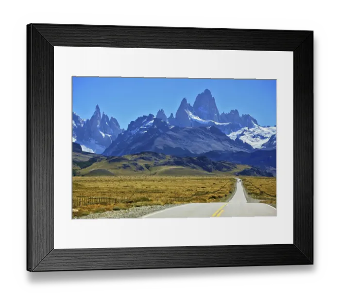 Framed Print : Famous rock Fitz Roy peaks in the Andes Framed Print : Famous rock Fitz Roy peaks in the Andes