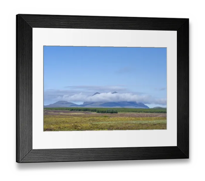 Framed Print : A band of clouds passes by the 849 m high mountain Cul Mor